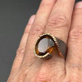 Golden Smoky Quartz RingBORARINGS