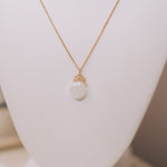 Green Natural Zircon/ Moonstone Necklace #5339-gz/moon-GMichelle PresslerNecklace
