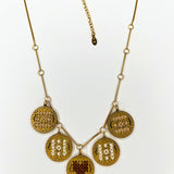 Hand - Embroidered Charm Necklace – Two ColorwaysL'EightNECKLACES