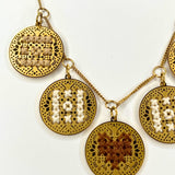 Hand - Embroidered Charm Necklace – Two ColorwaysL'EightNECKLACES