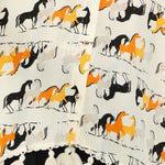 Horse Print Hi - Low Tasseled Hem Button - Up TunicBeulah StyleTOPS