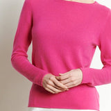 Indian Rose Cashmere Boat Neck SweaterSTUDIO CASHMERE8SWEATER