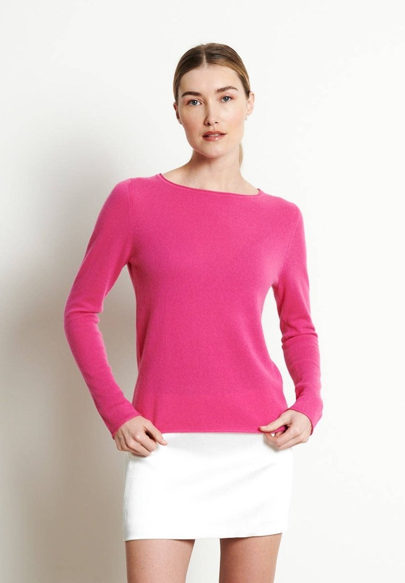 Indian Rose Cashmere Boat Neck SweaterSTUDIO CASHMERE8SWEATER