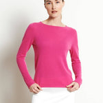 Indian Rose Cashmere Boat Neck SweaterSTUDIO CASHMERE8SWEATER