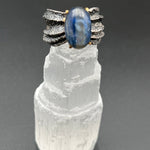 Kyanite in Oxidized Silver RingBORARINGS