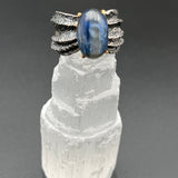 Kyanite in Oxidized Silver RingBORARINGS