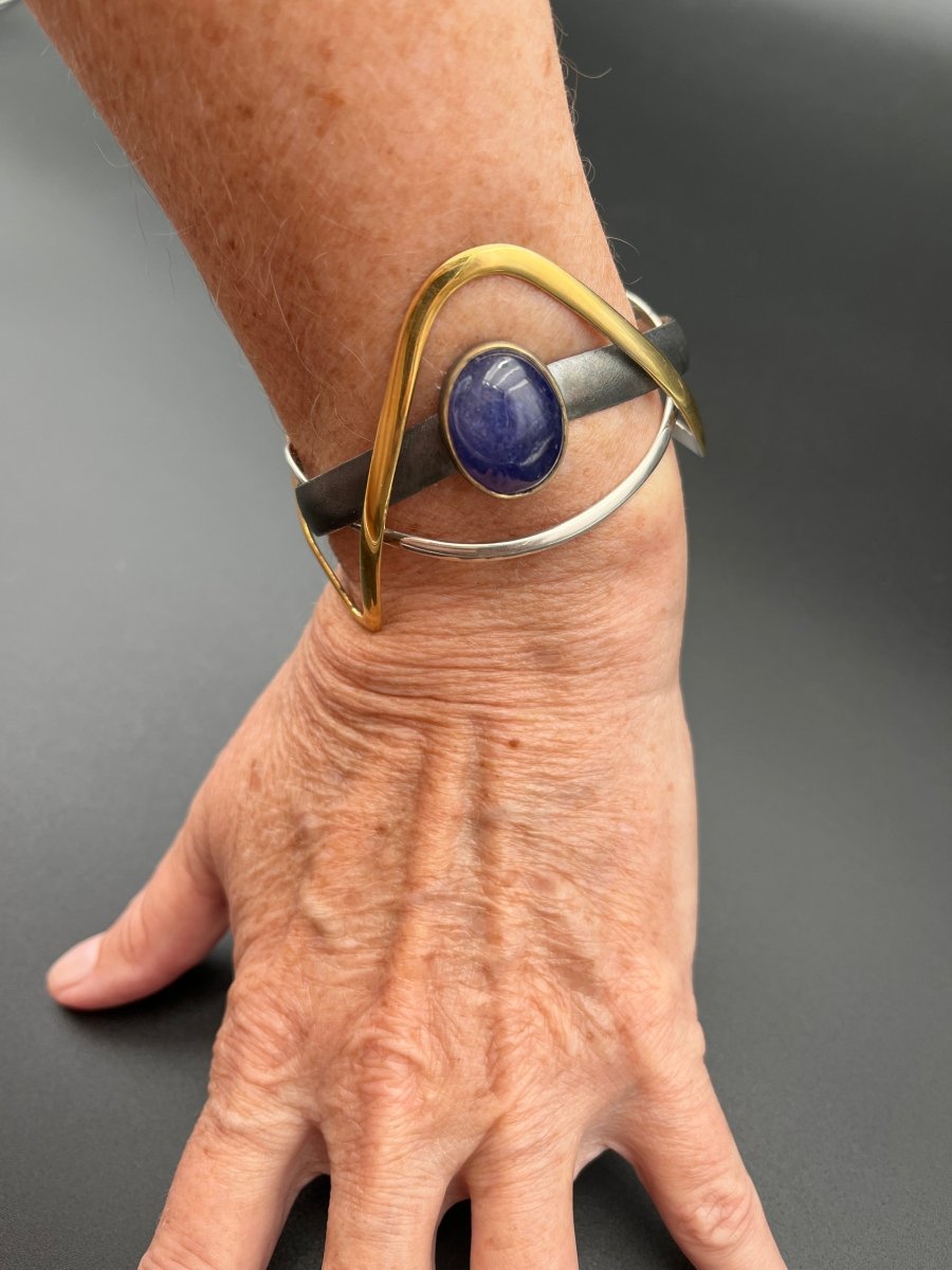 Lapis Cuff Bracelet - Channel Your Inner WonderwomanBORABRACELET