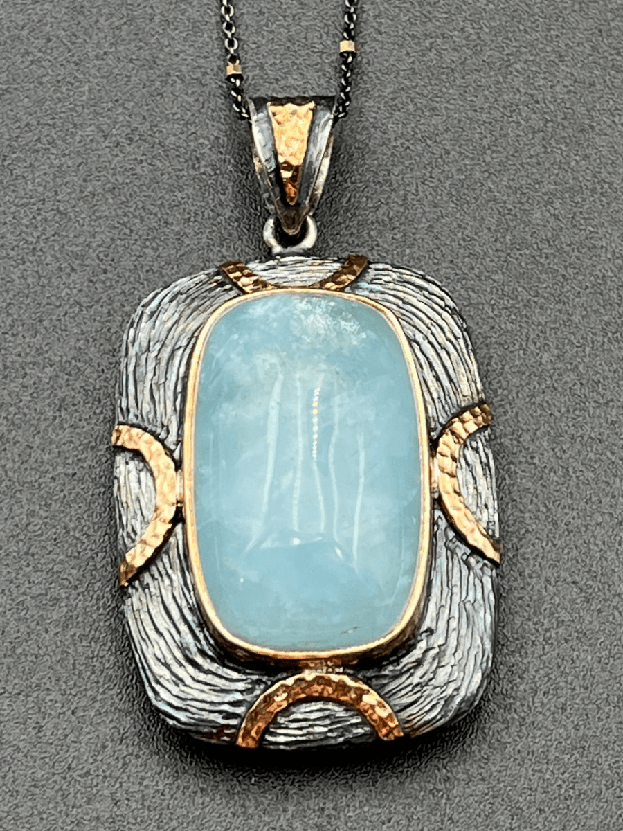 Large Aquamarine NecklaceBORANECKLACES