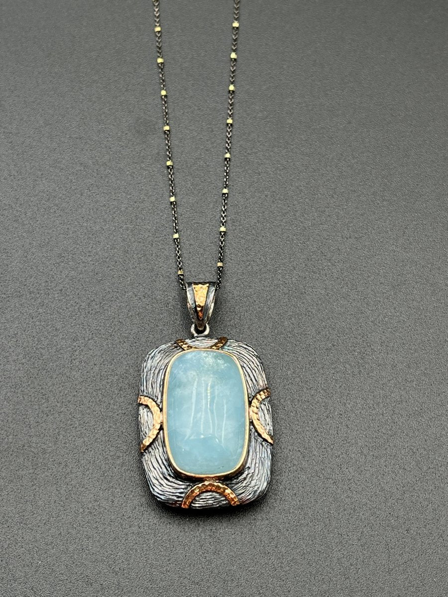 Large Aquamarine NecklaceBORANECKLACES