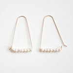 Large Mountain Hoop Earrings - Freshwater Pearls, Online exclusiveHooks and LuxeEarrings