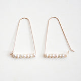 Large Mountain Hoop Earrings - Freshwater Pearls, Online exclusiveHooks and LuxeEarrings
