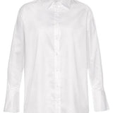 Long Sleeve Button Down Blouse: WhiteLascanaTOPS