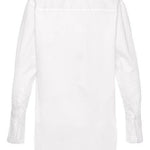 Long Sleeve Button Down Blouse: WhiteLascanaTOPS