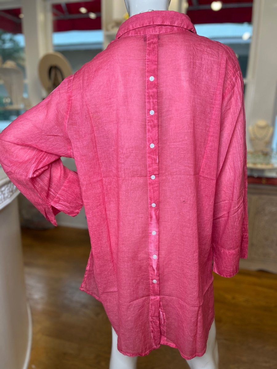 Loose fittng washed shirt “Rouge Lollipop”Terre RougeTOPS