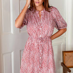 Lucy Dress Currant MedallionEmerson FryDRESS
