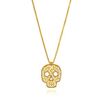 Mini Sugar Skull, Filigree Pendant, online exclusiveOlmoxNECKLACES