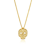 Mini Sugar Skull, Filigree Pendant, online exclusiveOlmoxNECKLACES