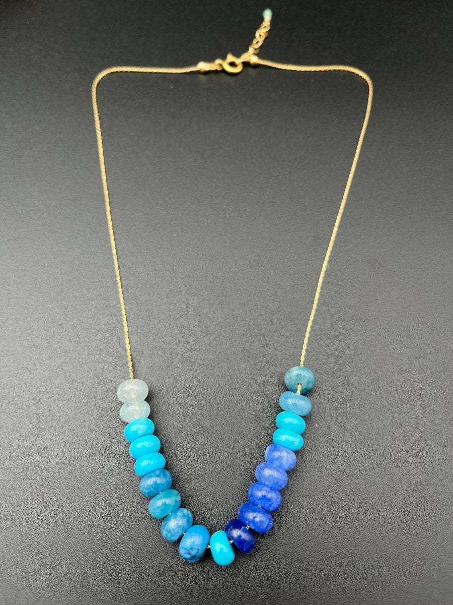 Mixed Blue Opals NecklaceBeth ZinkNECKLACES