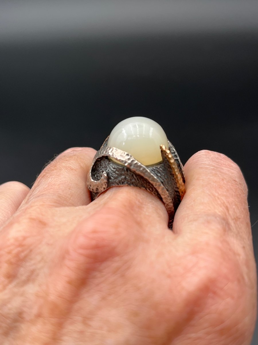 Moonstone Globe Statement RingBORARINGS