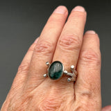 Moss Kyanite in Silver RingBORARINGS