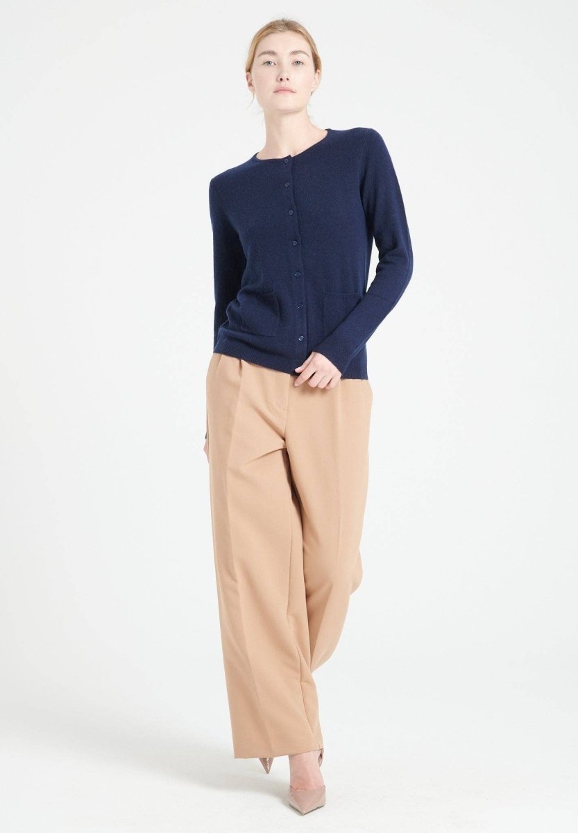 Navy Cashmere CardiganSTUDIO CASHMERE8SWEATER