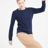 Navy Cashmere CardiganSTUDIO CASHMERE8SWEATER