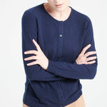 Navy Cashmere CardiganSTUDIO CASHMERE8SWEATER