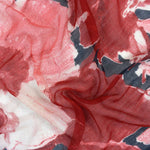 Oversized Wool Scarf: Red/GrayDupatta DesignsSCARVES