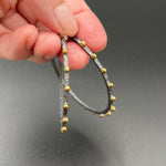 Oxidized Silver & Bronze Dot Earrings - 2” diameterBORAEARRINGS