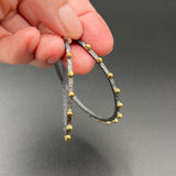 Oxidized Silver & Bronze Dot Earrings - 2” diameterBORAEARRINGS