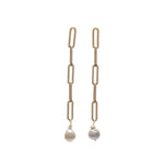 Paperclip Baroque Drop Earring (2 Colors)Kenda KistEARRINGS