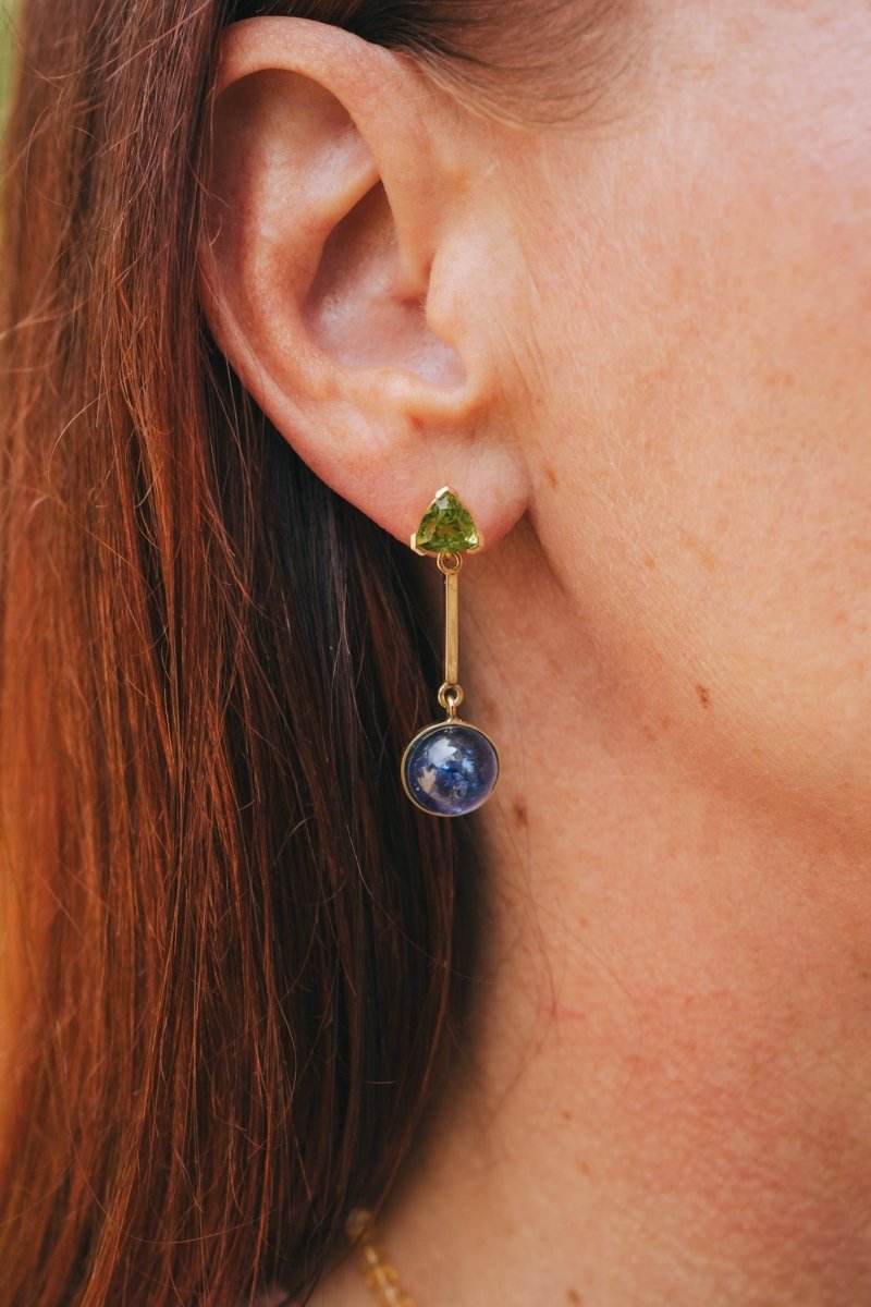 Peridot & Tanzanite EarringsWaterlight Jewelry Coearring