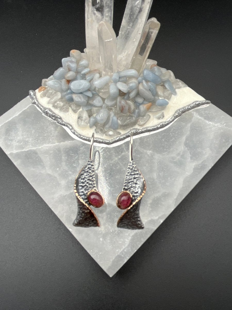 Pink Tourmaline Earrings - 1.5” longBORAEARRINGS