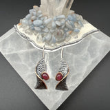 Pink Tourmaline Earrings - 1.5” longBORAEARRINGS