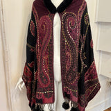 Pom Pom Poncho 14ZiabirdTOPS