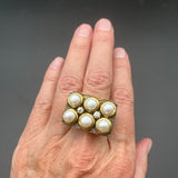 Queen’s Ring in Pearl and CZBORARINGS