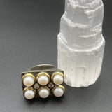 Queen’s Ring in Pearl and CZBORARINGS