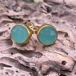 Round Stone Stud Earrings: Four Stone OptionsKipepeoEARRINGS