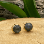 Round Stone Stud Earrings: Four Stone OptionsKipepeoEARRINGS