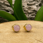 Round Stone Stud Earrings: Four Stone OptionsKipepeoEARRINGS