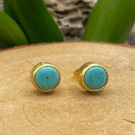 Round Stone Stud Earrings: Four Stone OptionsKipepeoEARRINGS