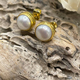 Round Stone Stud Earrings: Four Stone OptionsKipepeoEARRINGS