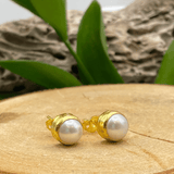 Round Stone Stud Earrings: Four Stone OptionsKipepeoEARRINGS