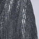 Sequined High - Waist A - Line Maxi SkirtBeulah StyleSKIRT