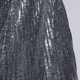 Sequined High - Waist A - Line Maxi SkirtBeulah StyleSKIRT