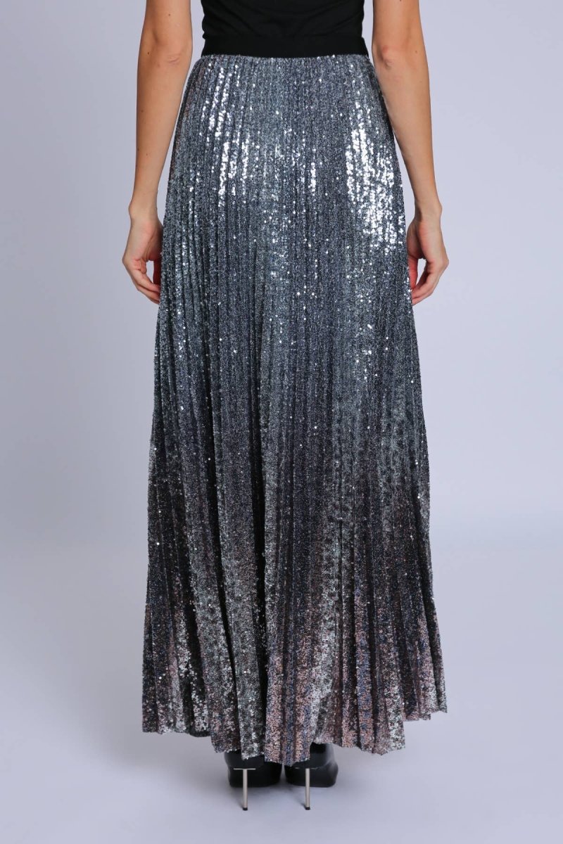 Sequined High - Waist A - Line Maxi SkirtBeulah StyleSKIRT