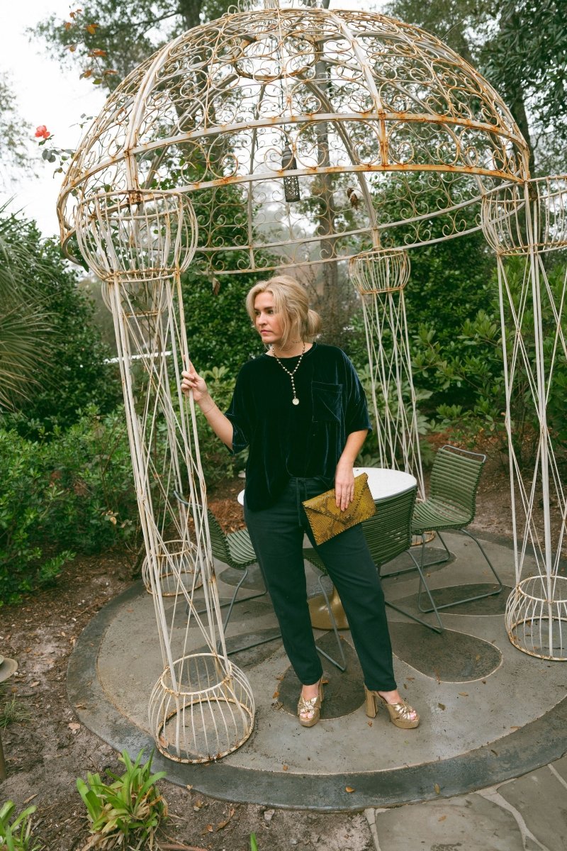 Silk Velvet Tee TopAmano by Lorena LaingTOPS