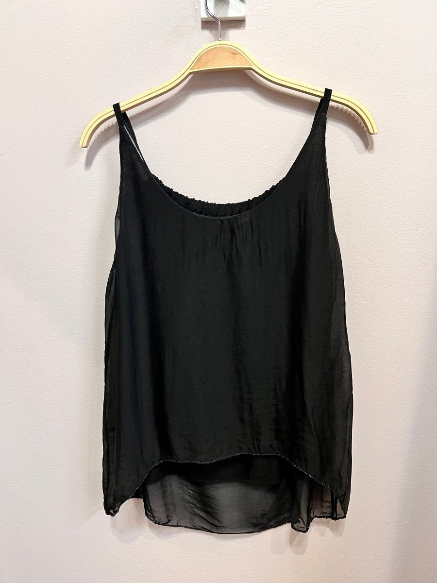 Spaghetti Strap Silk Top: One SizeDance in Paristank top