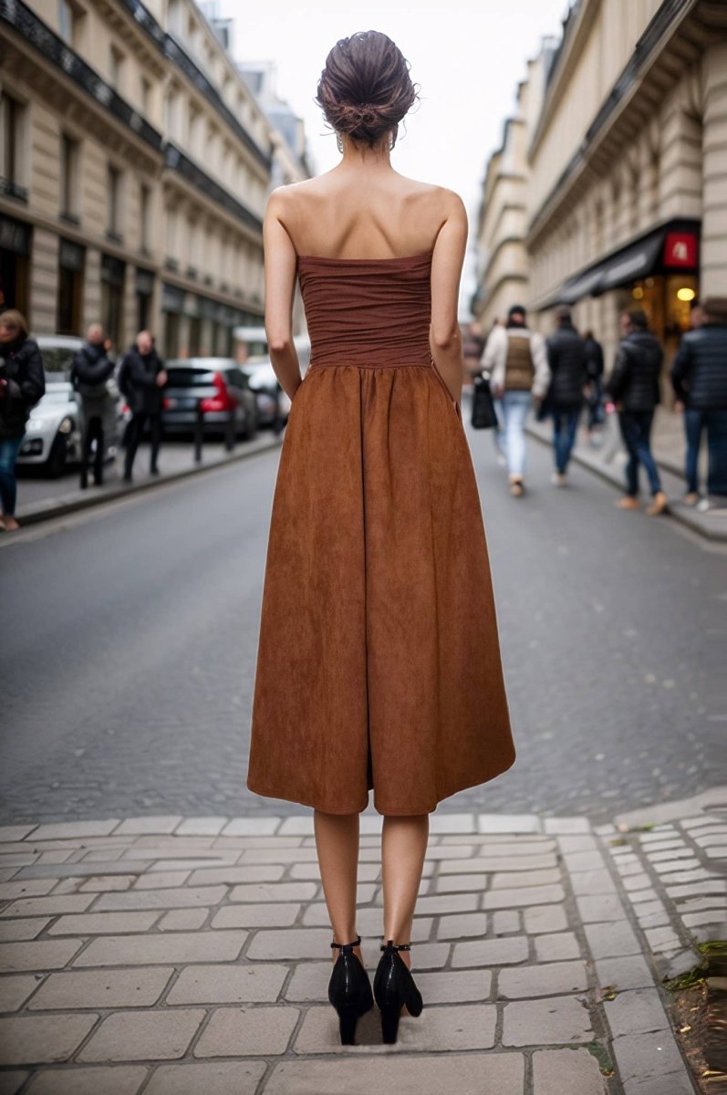 Tube Midi Dress – Hazel Nut SuedeVAVA by Joy HanDRESS