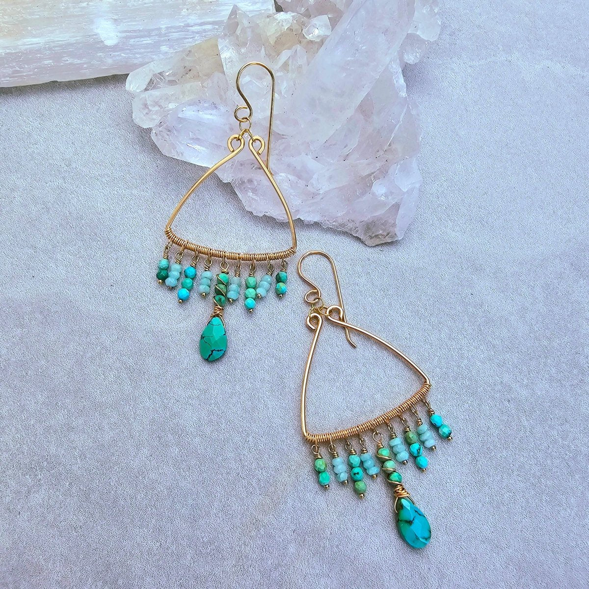 Turquoise & Amazonite Earrings #1482James & JezebelleEarrings